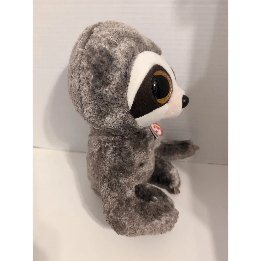 Ty Beanie Boos SLOTH Zippy Plush Toy Stuffed‎ Animal Glitter Eyes Kids Gift